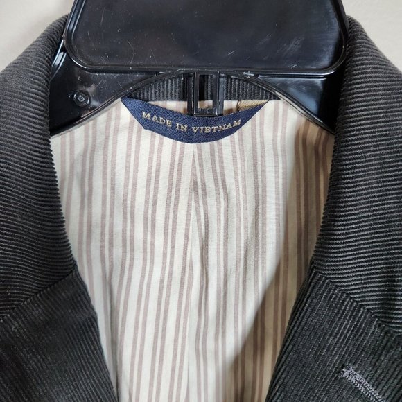 Banana Republic Blazer Mens 42R Dark Brown Corduroy Cotton Sports Coat Jacket - Picture 7 of 11